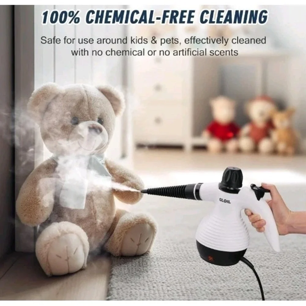 GLOIL Handheld Steam Cleaner, Steamer for Cleaning, Multipurpose Portable Steam